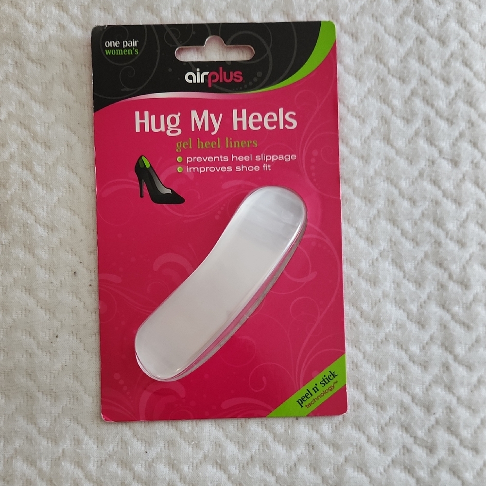 Airplus Hug My Heels Clear Peel And Stick Gel Heel Liners‎ for Women